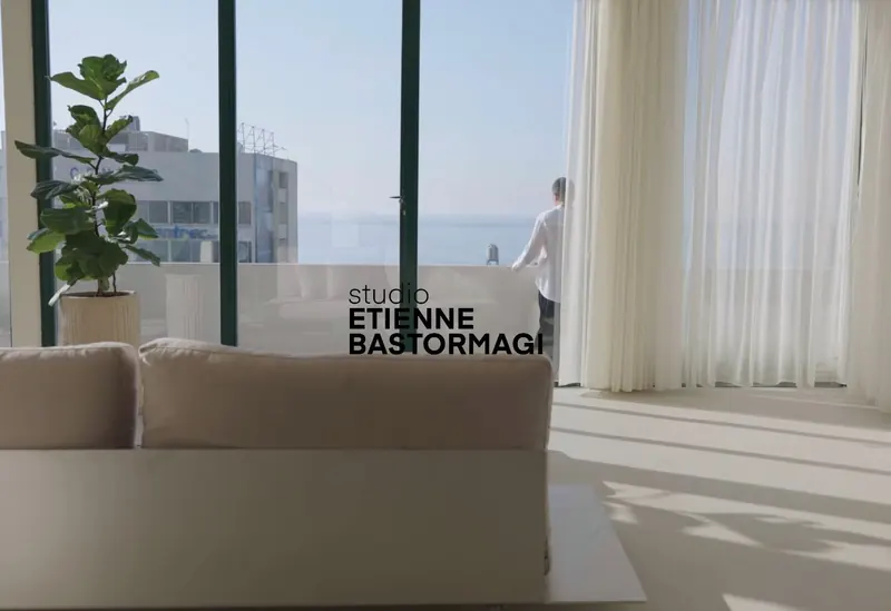 Studio Etienne Bastormagi website, homepage landing screen