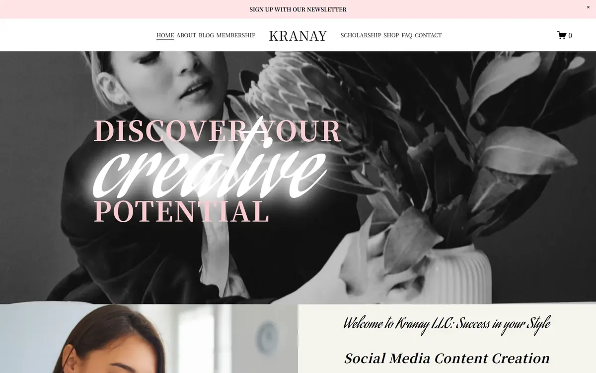 KRANAY website, screenshot 1 of 1