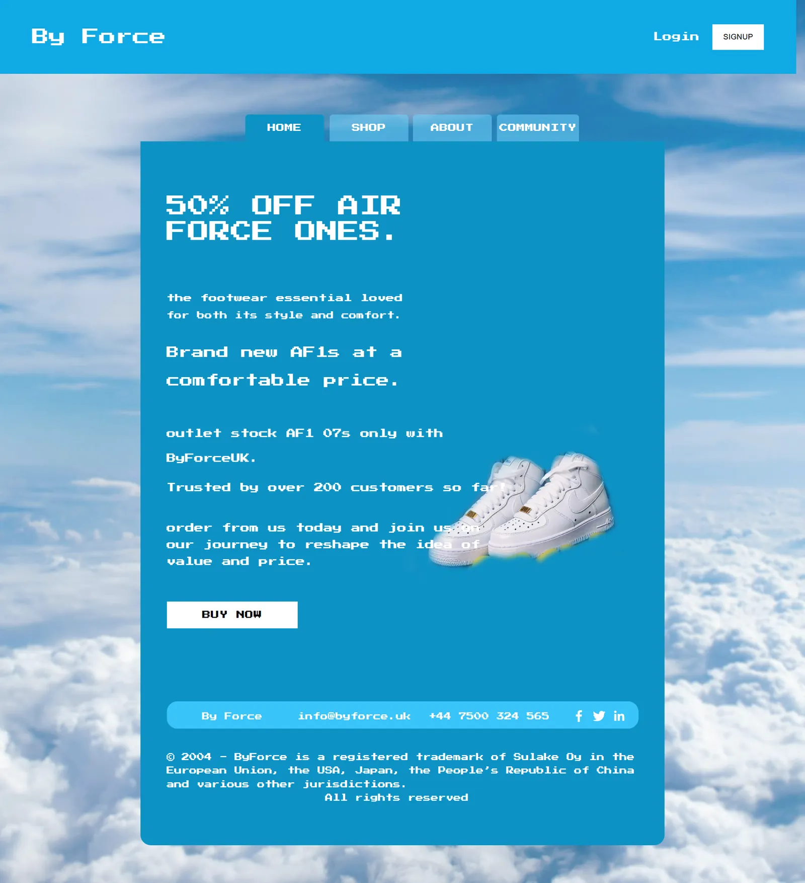 ByForce website, screenshot 1 of 2